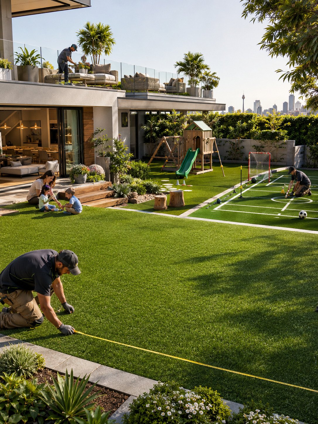 Greenscape Turfing team — premium synthetic grass installers Sydney
