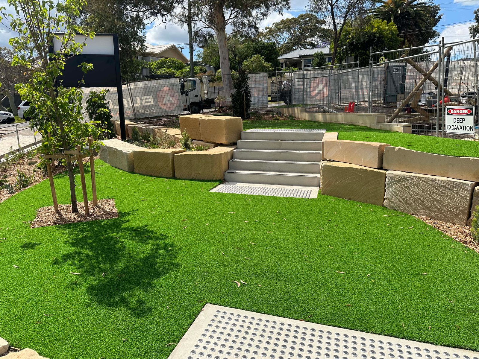 Premium synthetic turf installed in a Sydney backyard